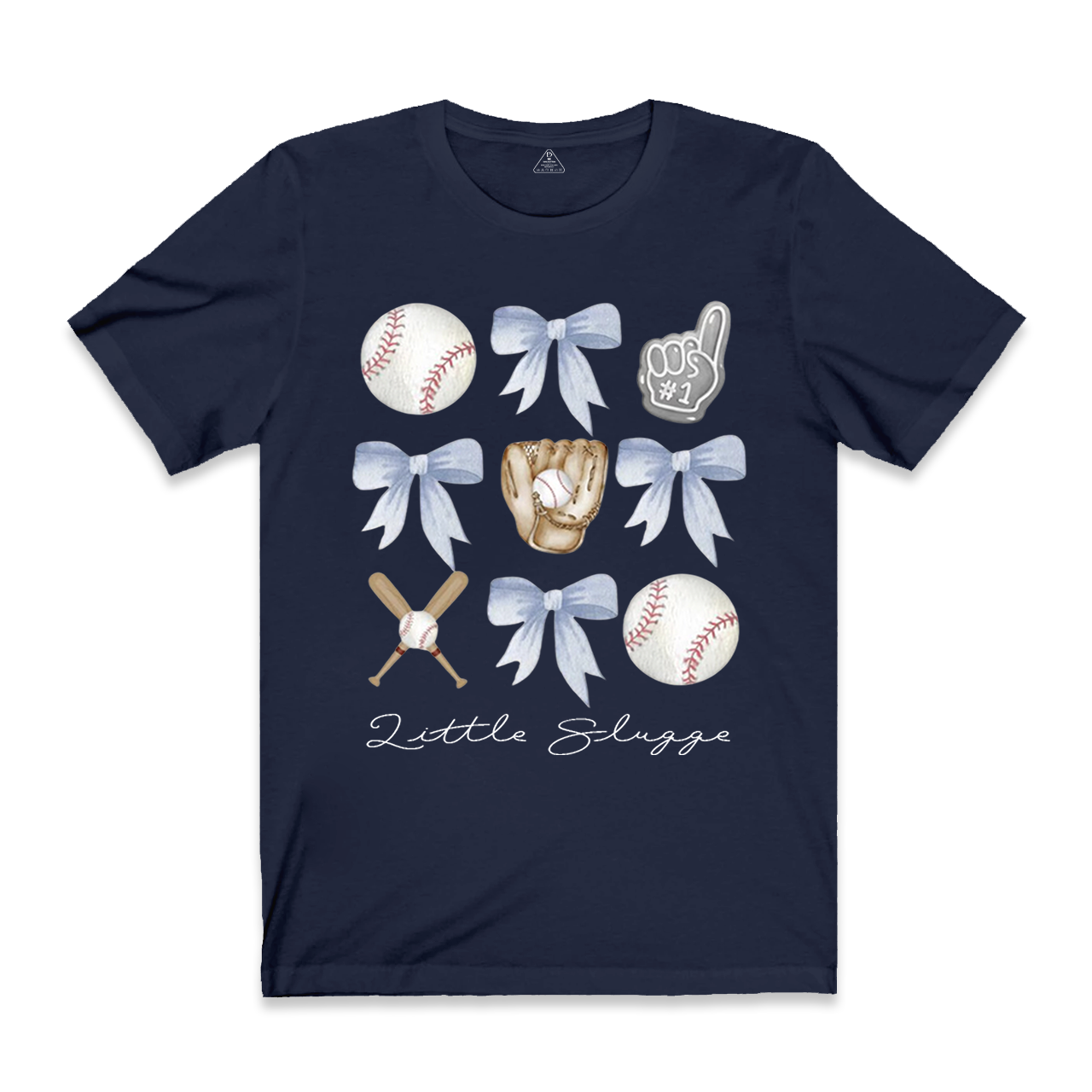 Personalized Bow Baseball Mama T-Shirts