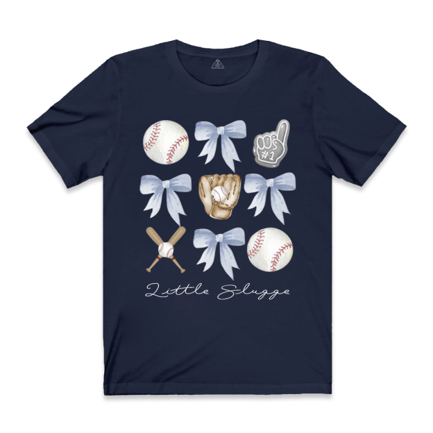 Personalized Bow Baseball Mama T-Shirts