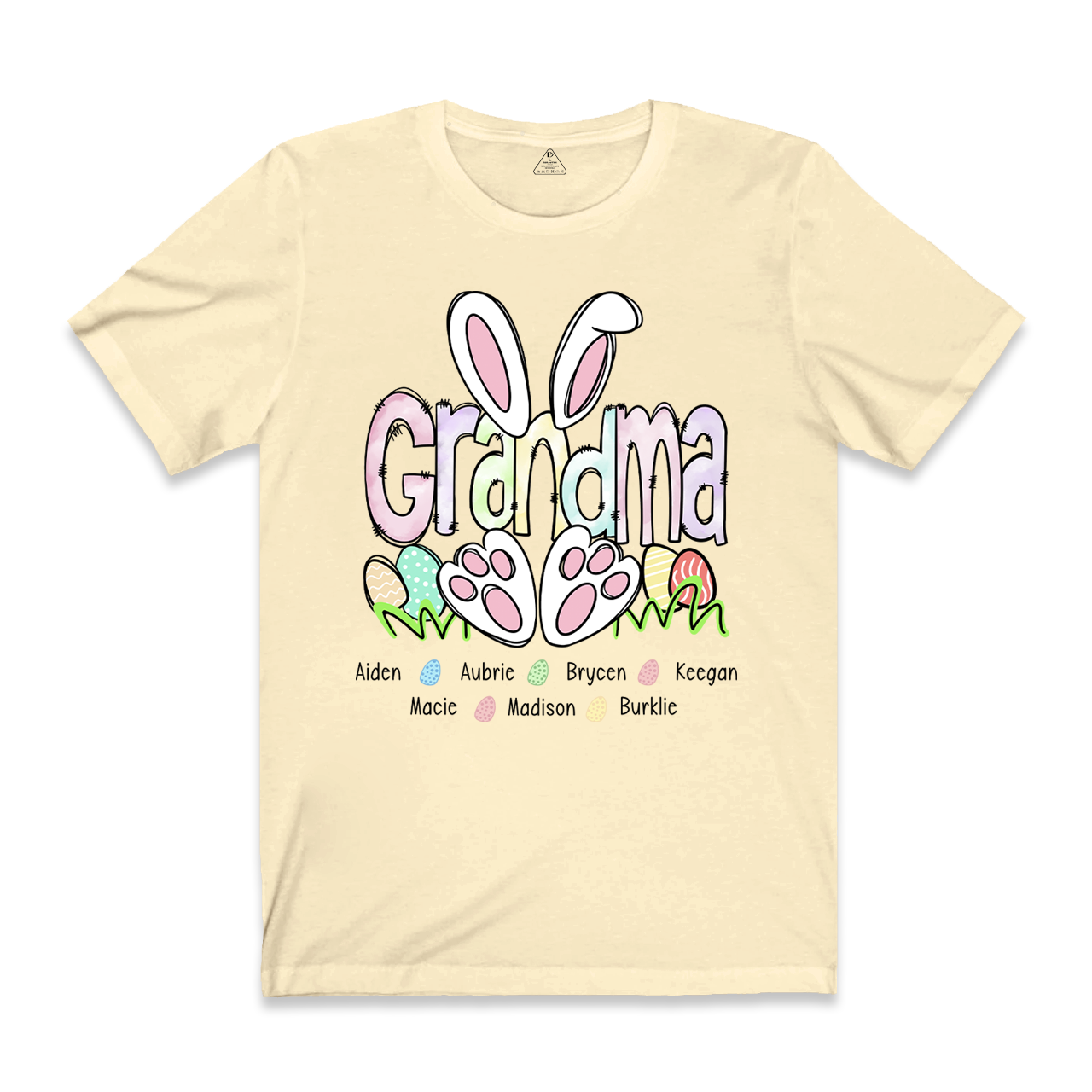 Personalized Easter Mimi With Grandkids Bunny Grandma Easter T-Shirt 