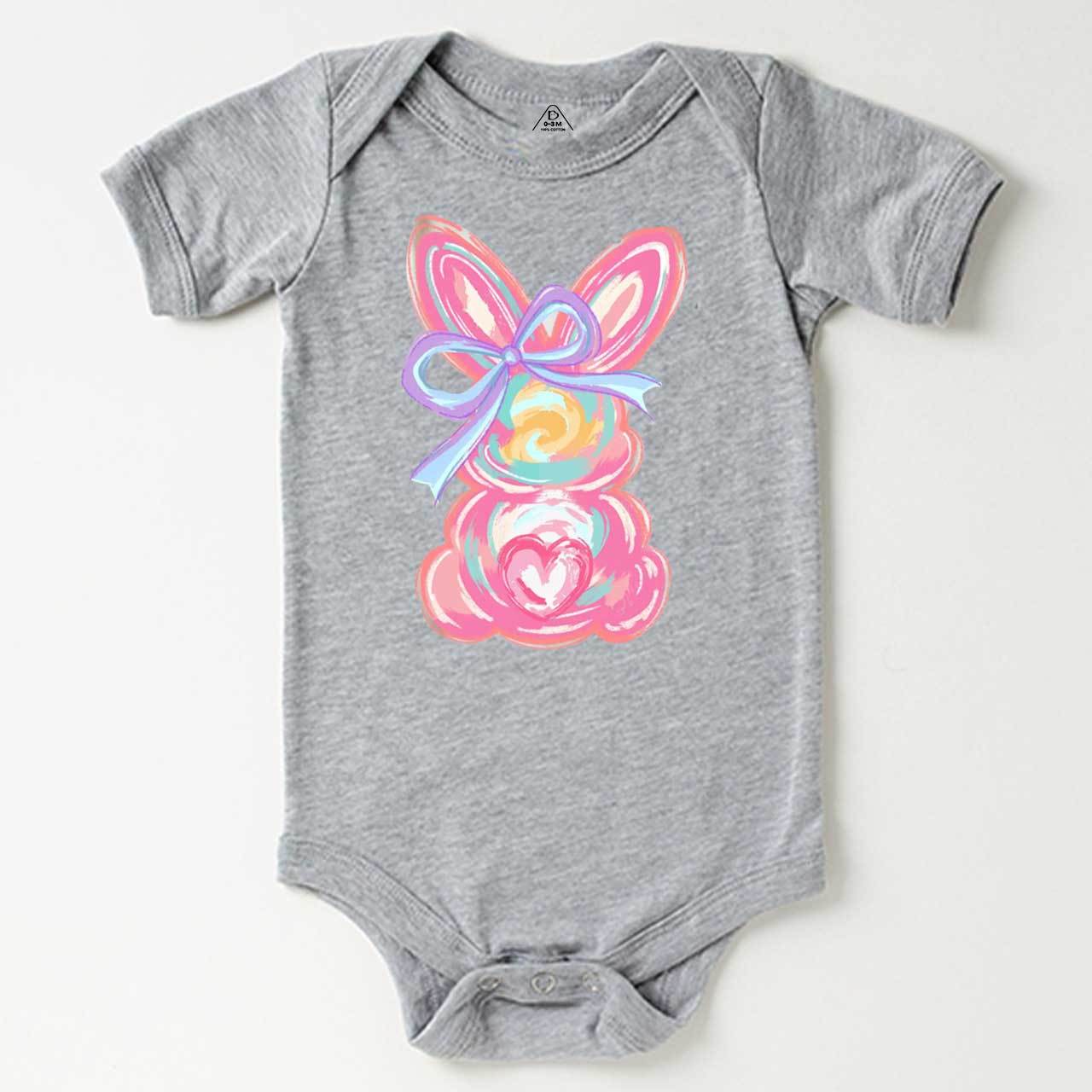 Brushstroke Bunny Easter Bodysuit Beepumpkin