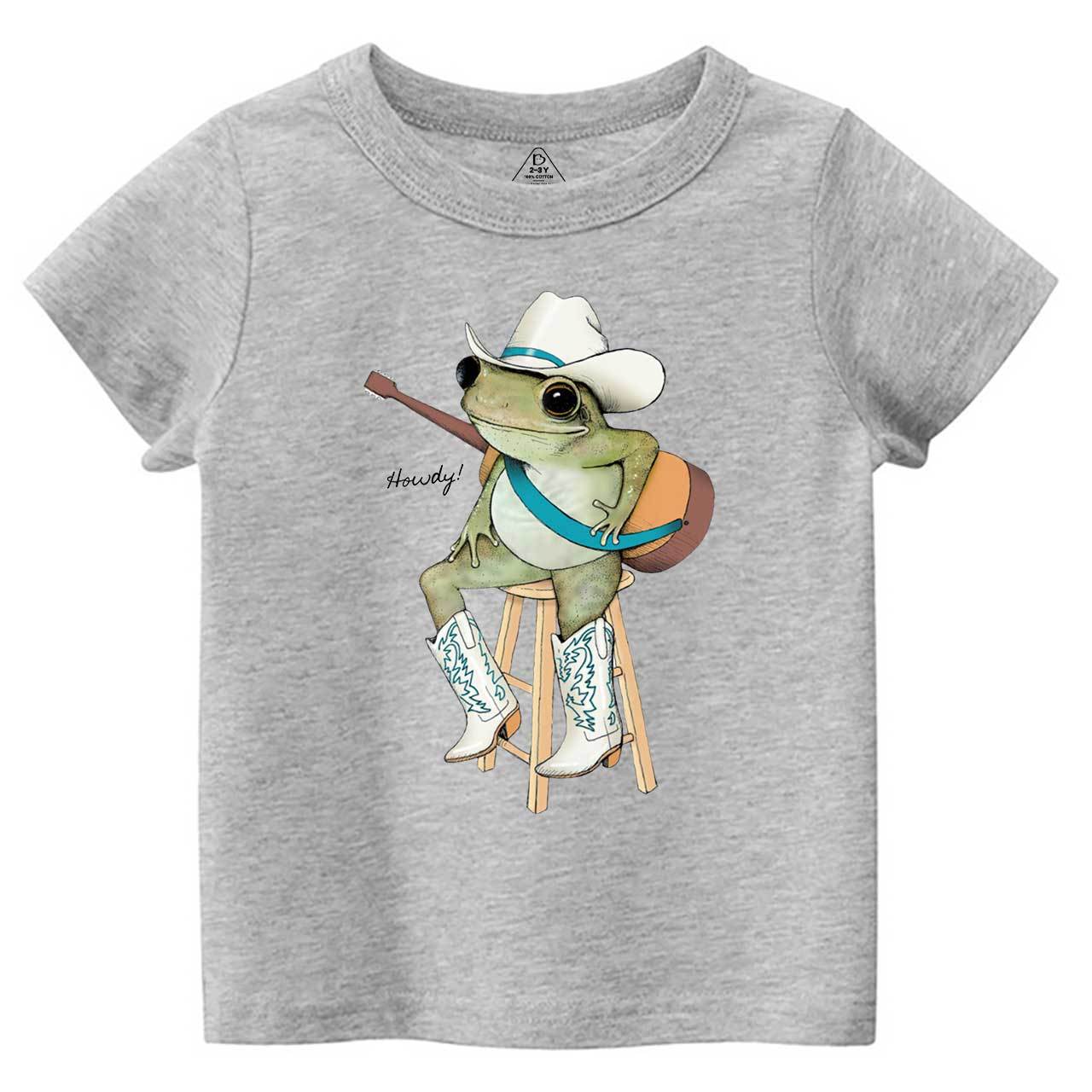 Cowboy Frog Toddler&Kid's Tees Beepumpkin