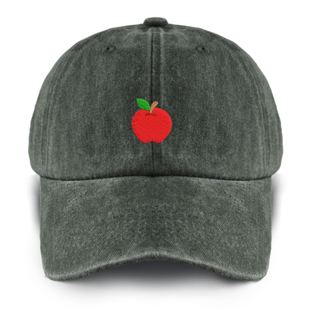 Personalized 17 Types Of Fruit Embroidery Washed Baseball Cap For Kids