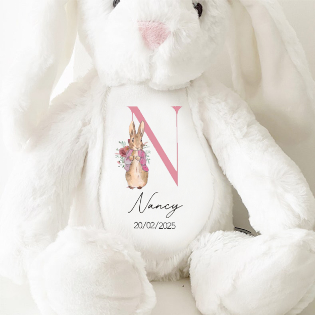 Personalized Name Plush Easter Bunny