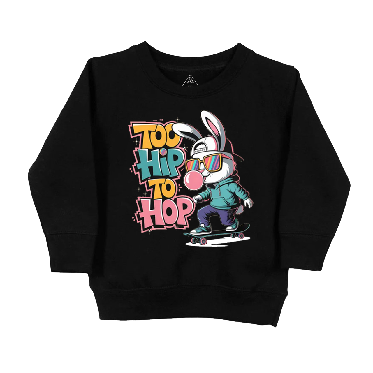 Skateboarding Bunny Kid's Sweatshirt