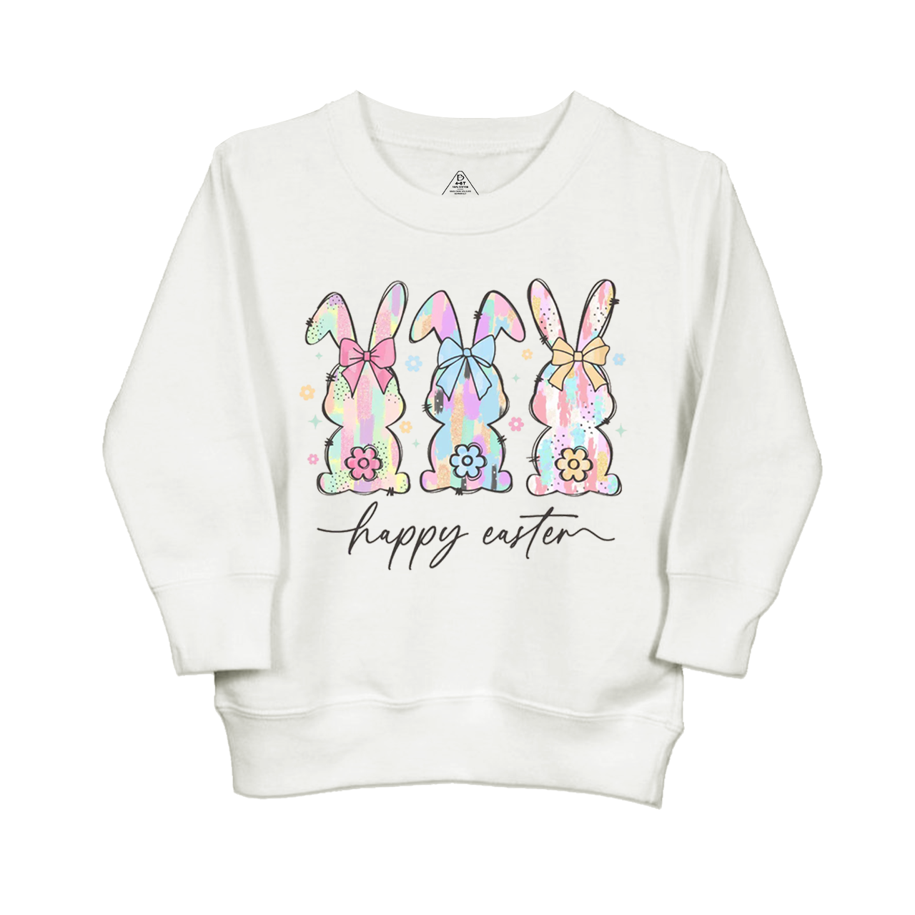 Colorful Easter Bunny Trio Kid's Sweatshirt