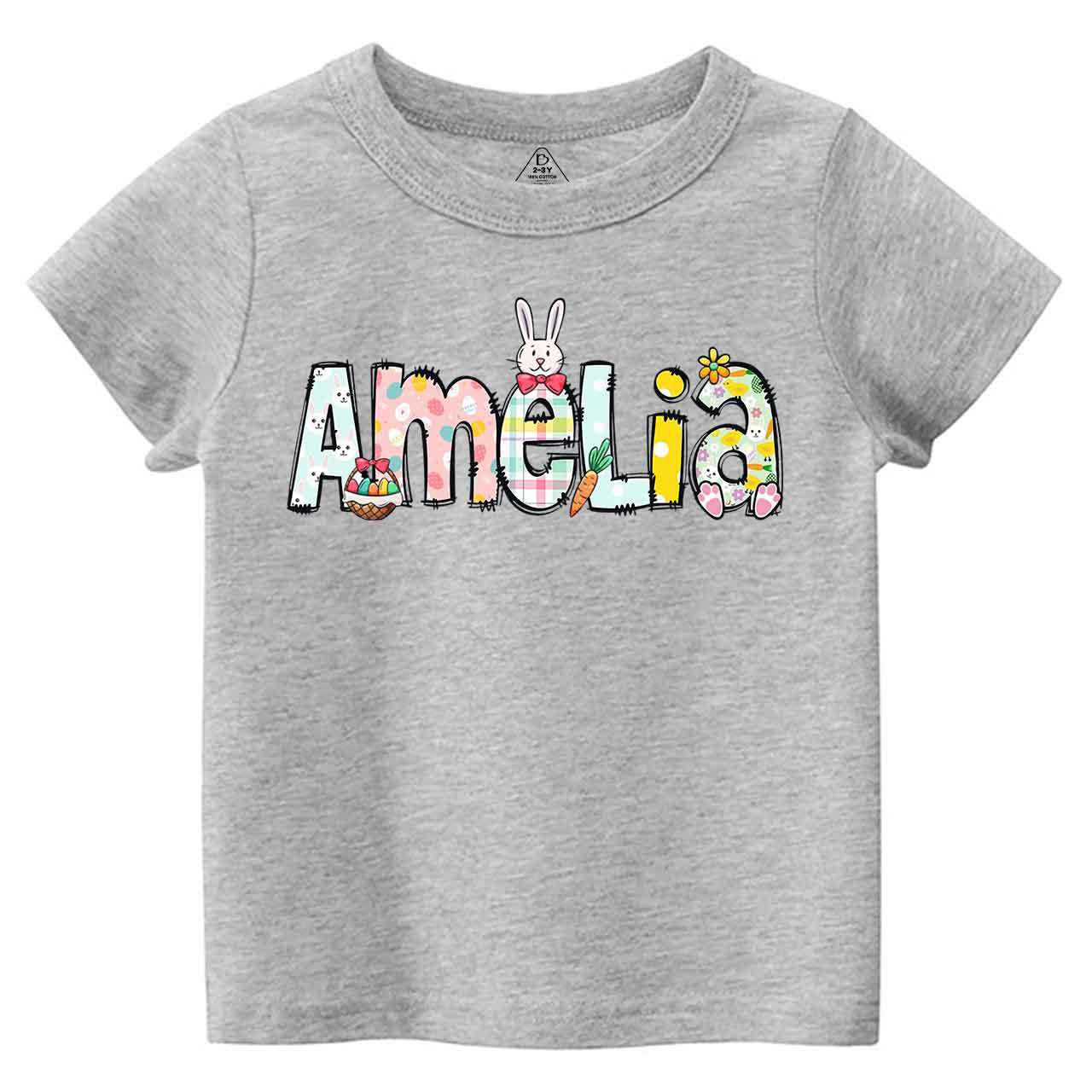 Personalized Easter Alphabet Name Toddler&Kid's Tees Beepumpkin