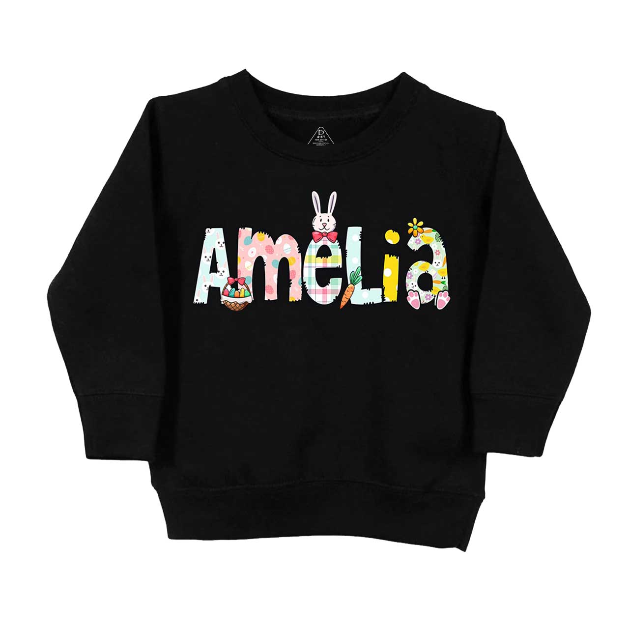 Personalized Easter Alphabet Name Kid's Sweatshirt