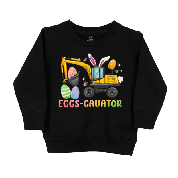 Eggs Cavator Easter Kid's Sweatshirt