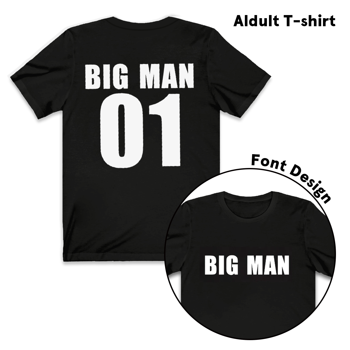 Big Man Lil' Man Dad&Me Matching Shirts