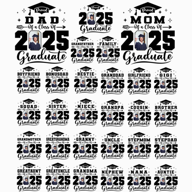 Personalized Photo For Family 2025 Graduation Shirt