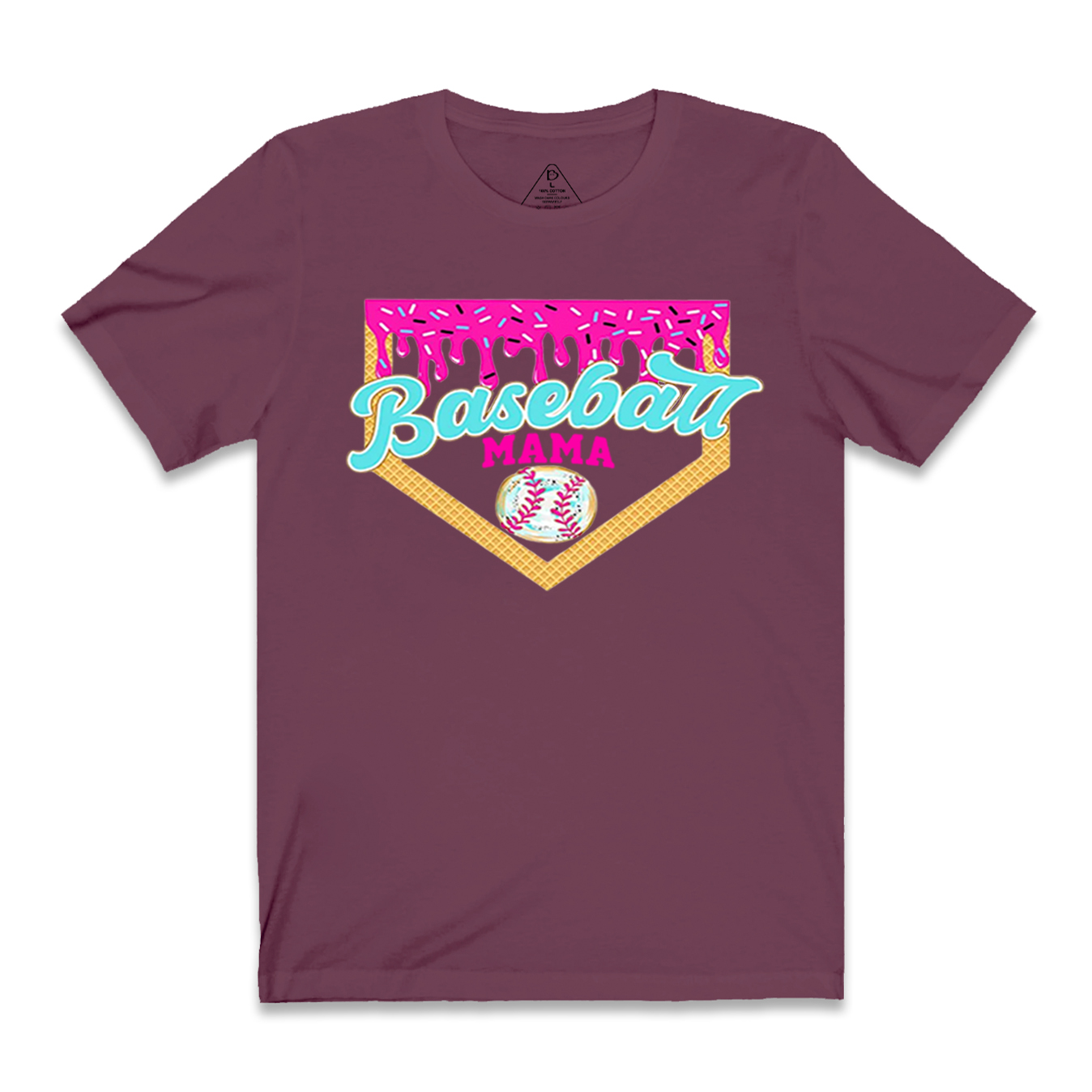 Baseball Ice Cream Drip Mama T-Shirts