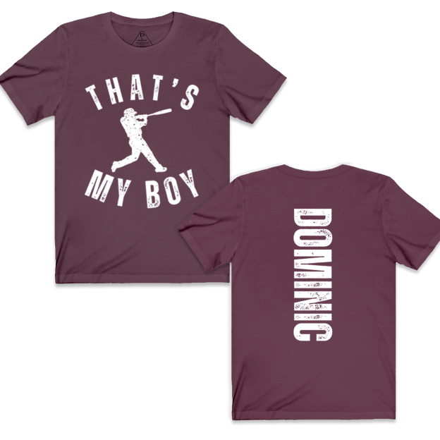 Personalized That's My Boy Baseball Mama T-Shirts