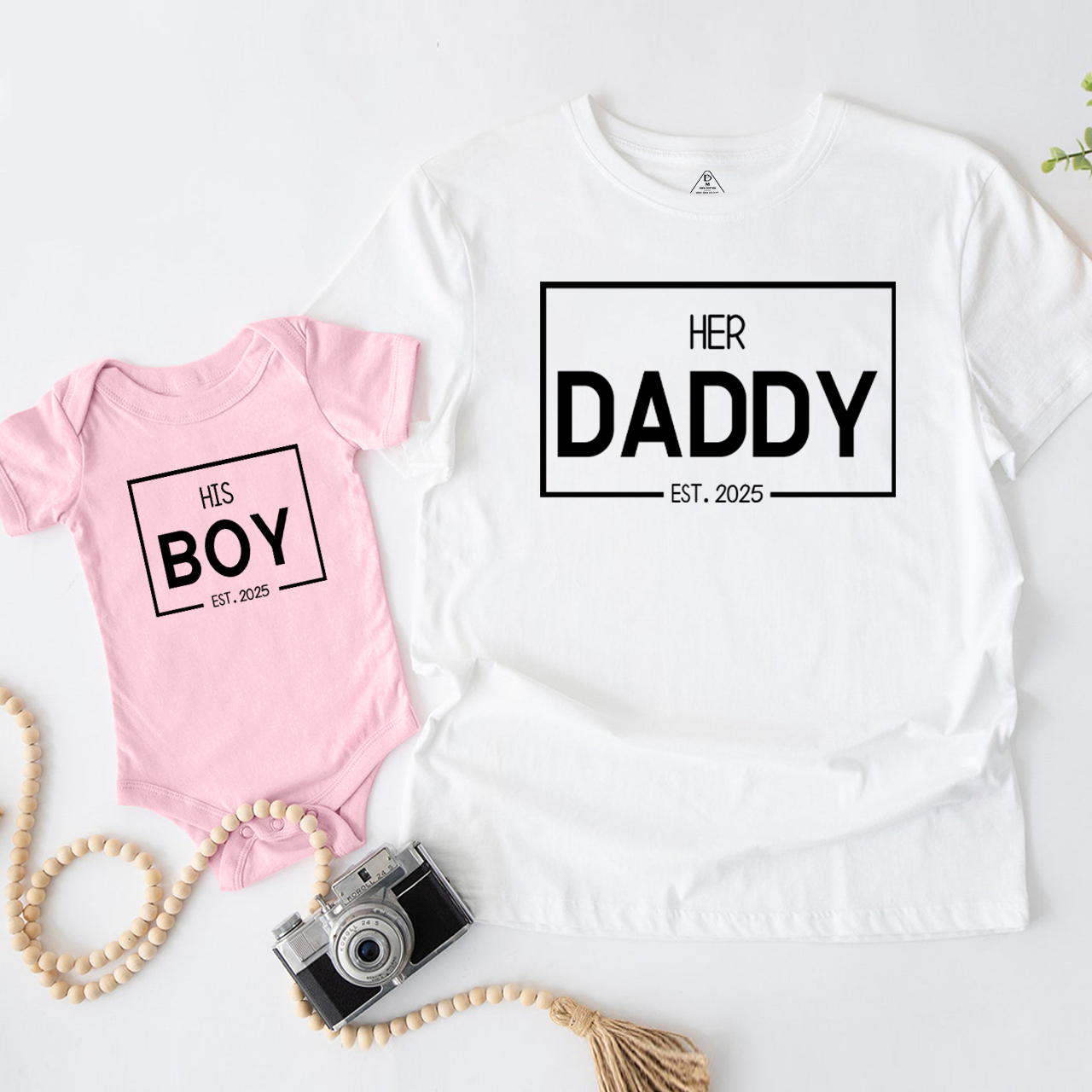 Daddy Boy Girl T-Shirts For Dad And Me