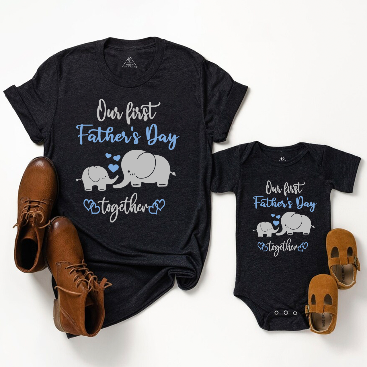 Our First Fathers Day Daddy And Me Matching Shirt