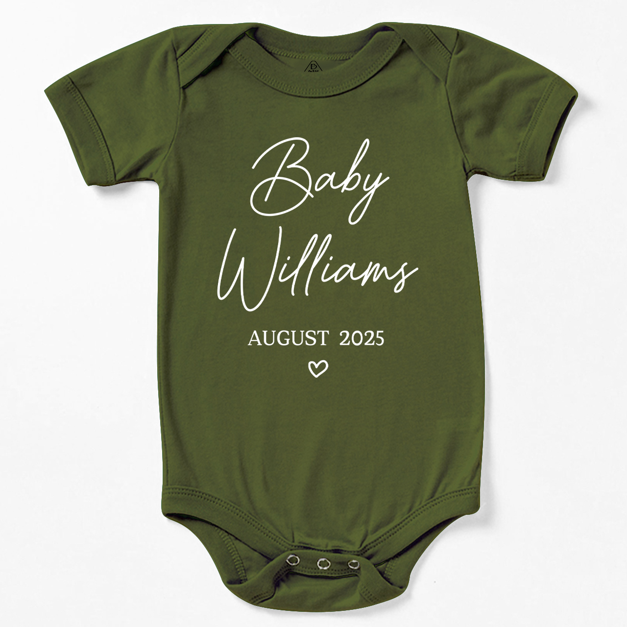 Customized Baby Name and Date of birth Bodysuit For Baby