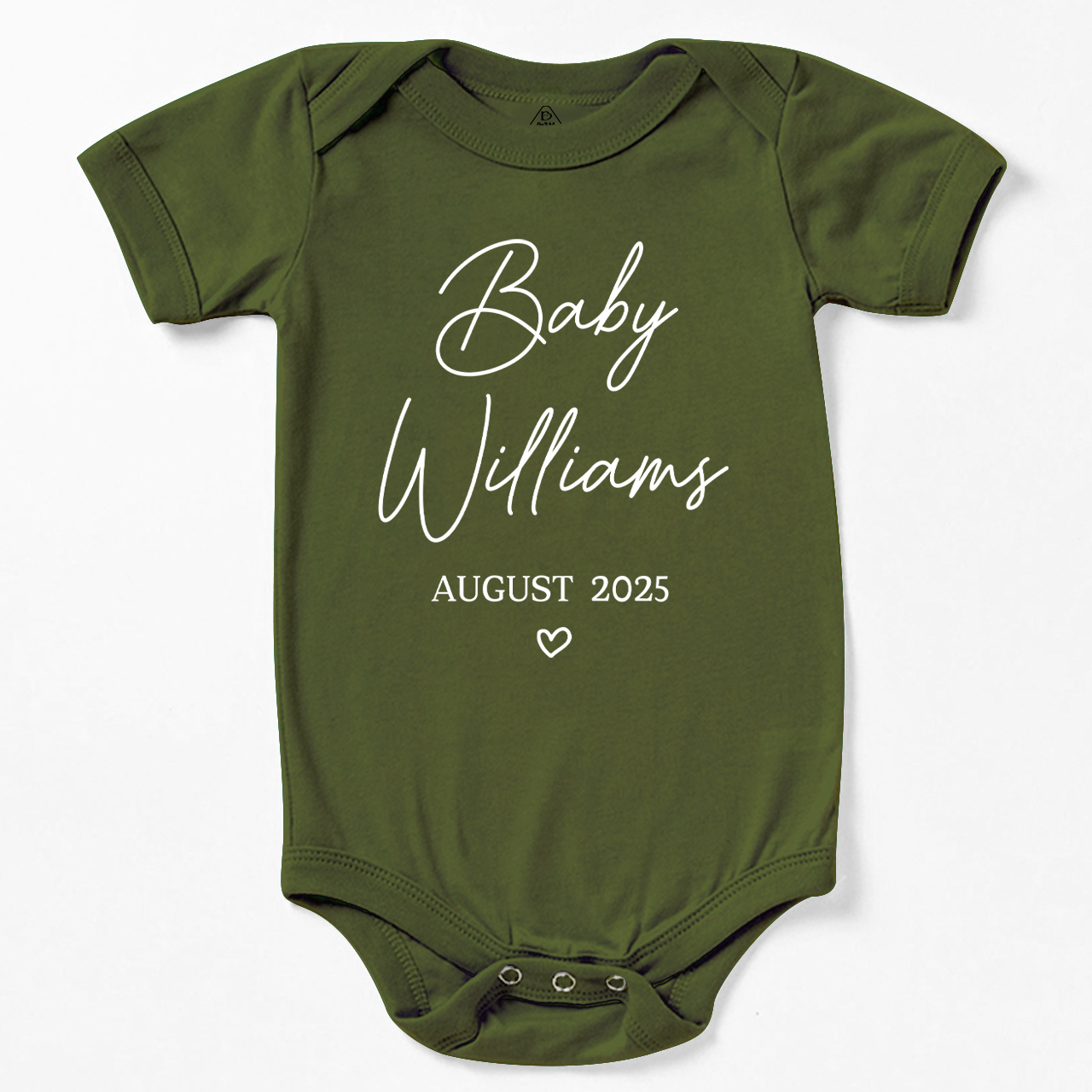 Customized Baby Name and Date of birth Bodysuit For Baby