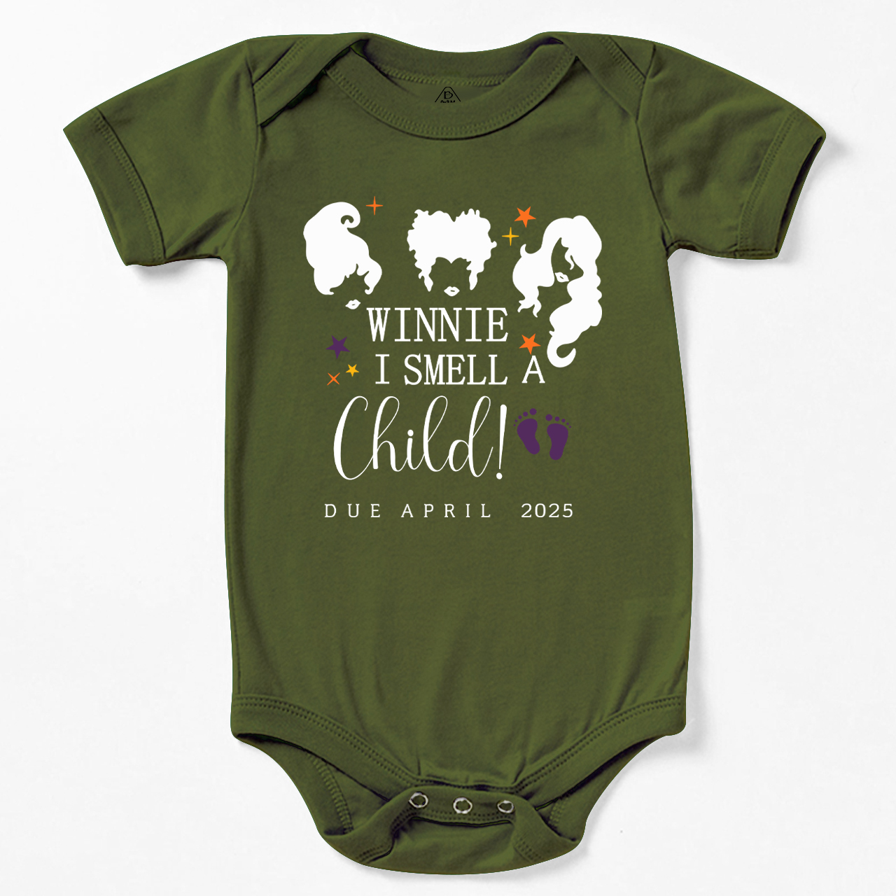 Personalized Winnie I Smell A Child Announcement Bodysuit For Baby