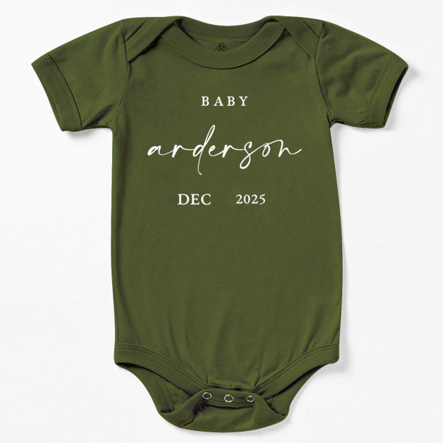 Baby Coming Soon Pregnancy Announcement Bodysuit