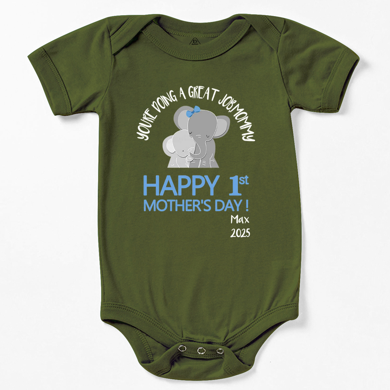 Happy 1st Mother's Day Bodysuit For Baby 