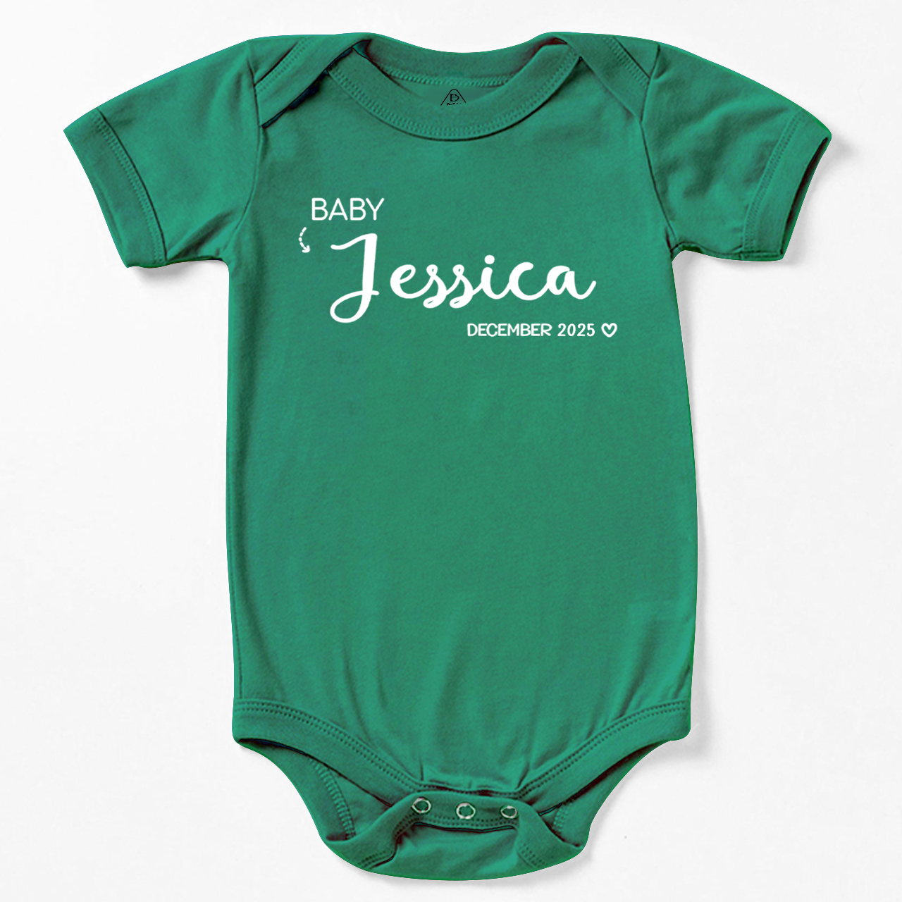 Baby Name & Birthday Personalization Bodysuit For Baby 