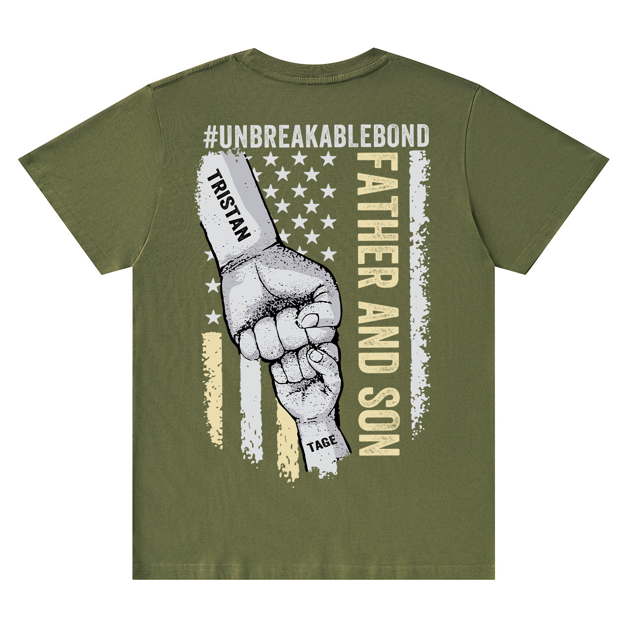  Personalized Unbreakable Bond Dad and me Shirt