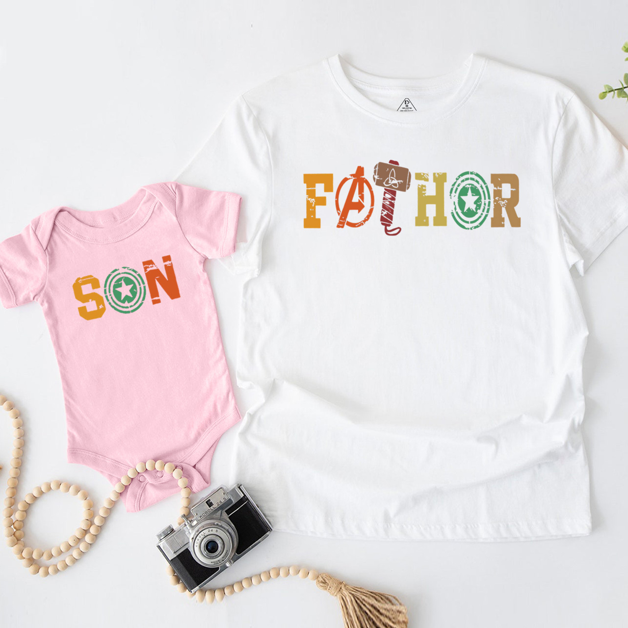 Hero Dad&Me Matching Shirts