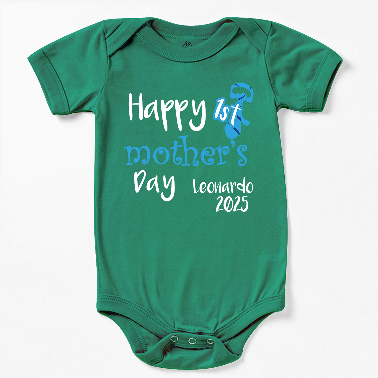 Personalized Happy 1st Mother's Day Bodysuit For Baby