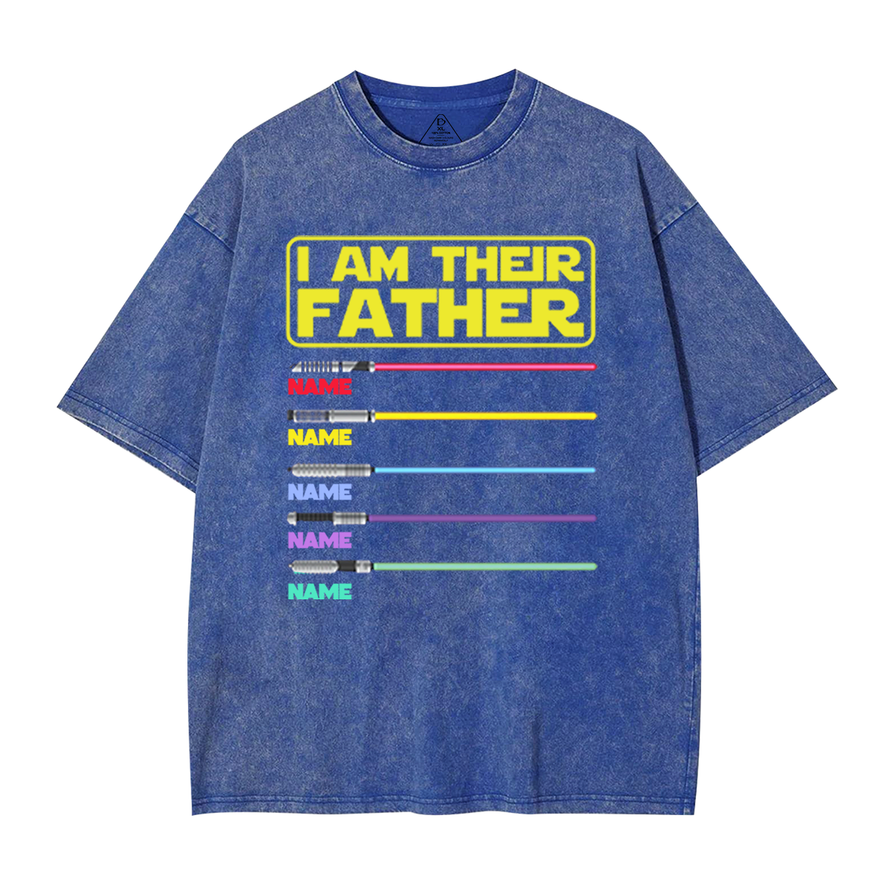 Personalized I Am Their Father Washed T-Shirts