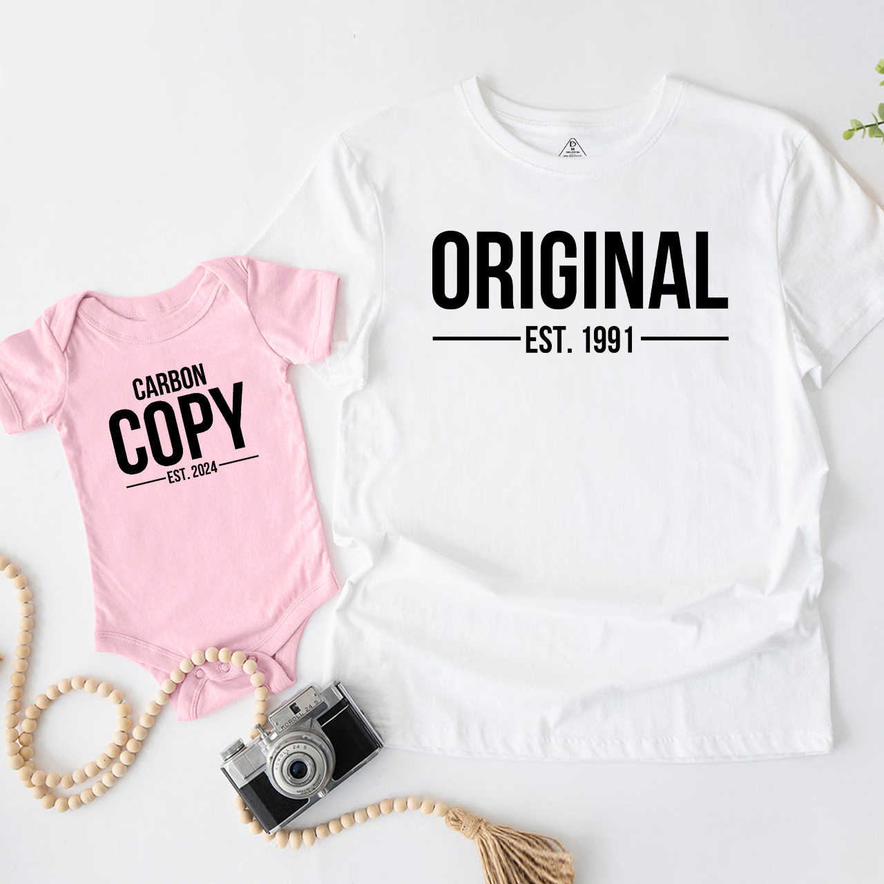 ORIGINAL Est. & CARBON COPY Est. Matching Tees For Dad and me