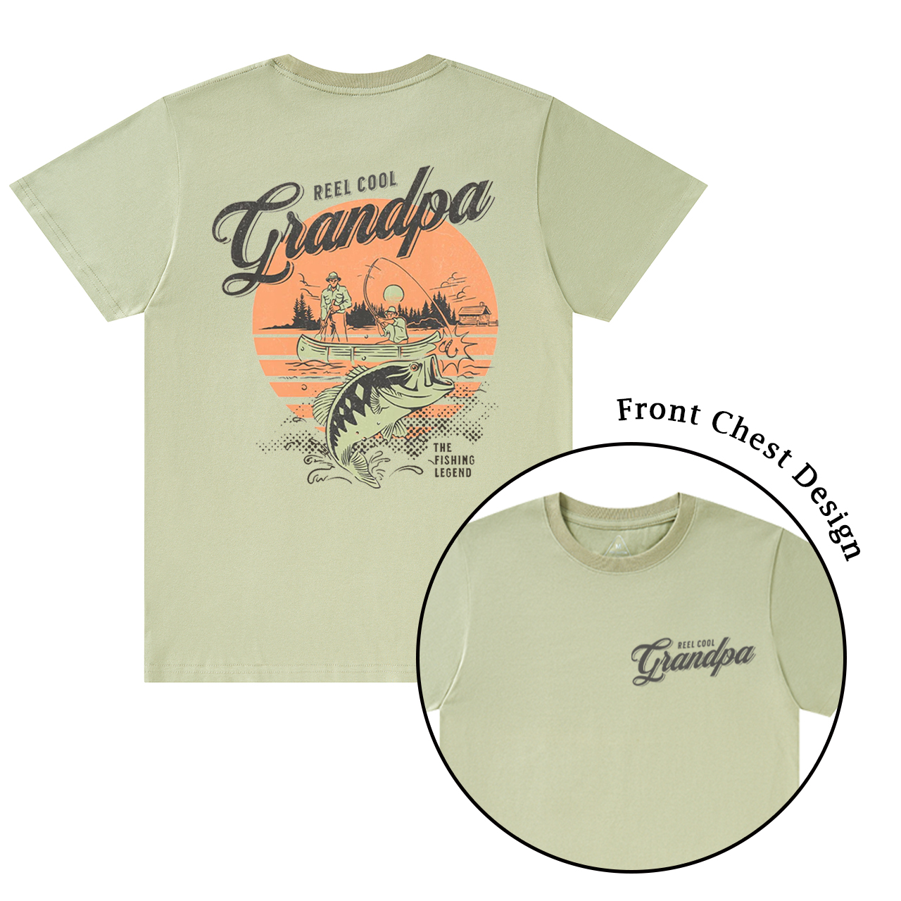 Personalized Cool Dad Fishing T-shirt