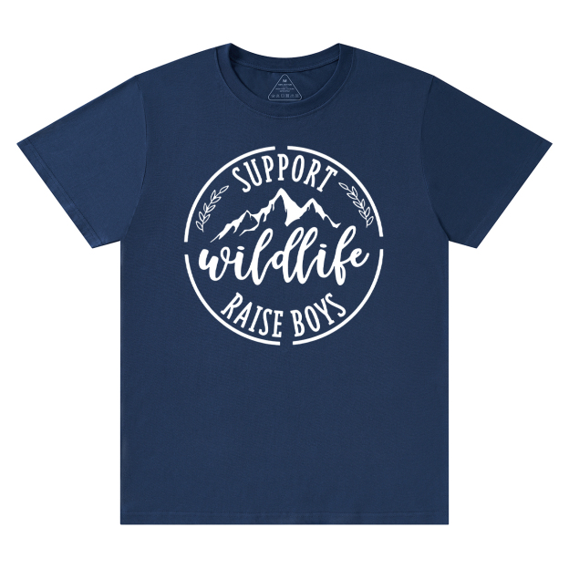 Support Wildlife Raise Funny Mom Gift Shirt