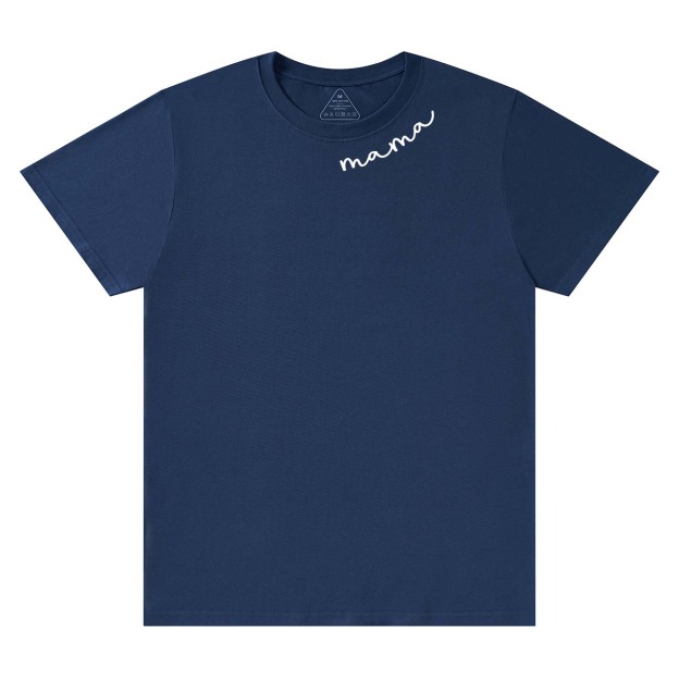 Collar Curved Mama Shirt For Mama