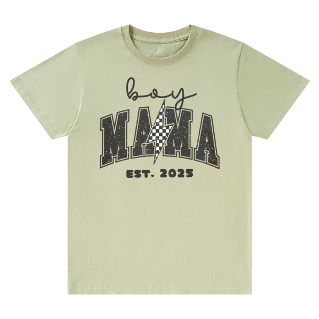 Personalized Boy Mama Est Date T-Shirts