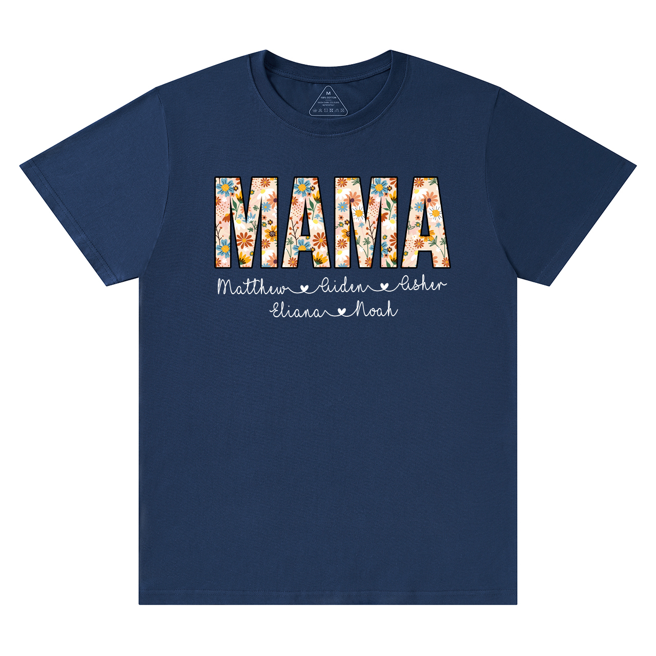 Personalized Mama Floral T-Shirts