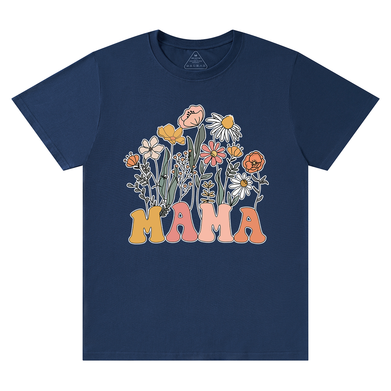 Retro Wildflowers New Mom Gift Shirt