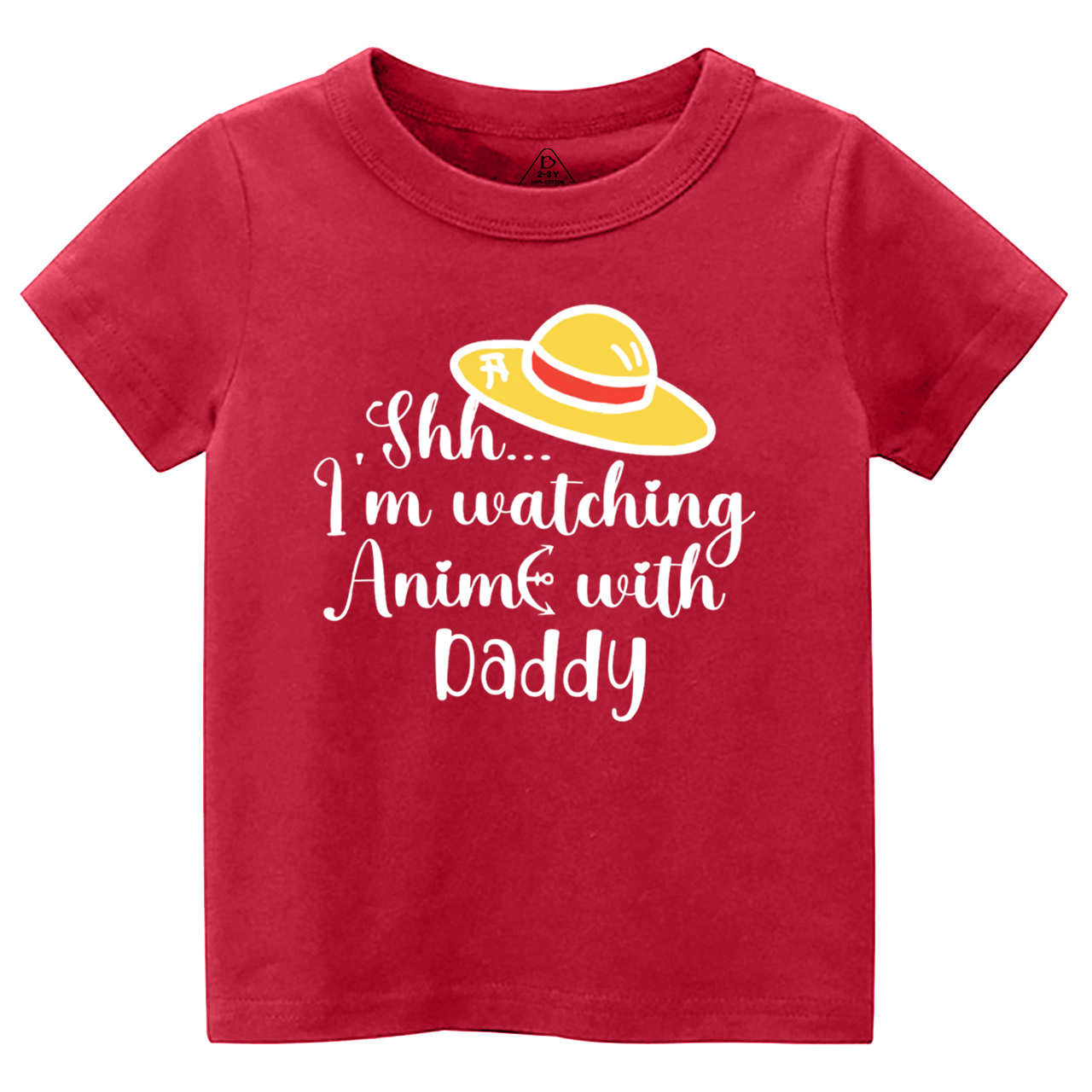 I’m Watching Anime With Daddy Toddler&Kid's Tees Beepumpkin