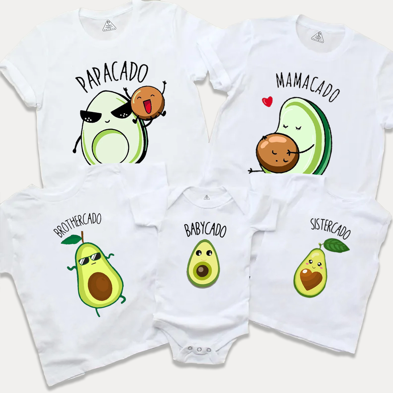 Avocado Couple Pregnancy Announcement Family Matching Tees Beepumpkin
