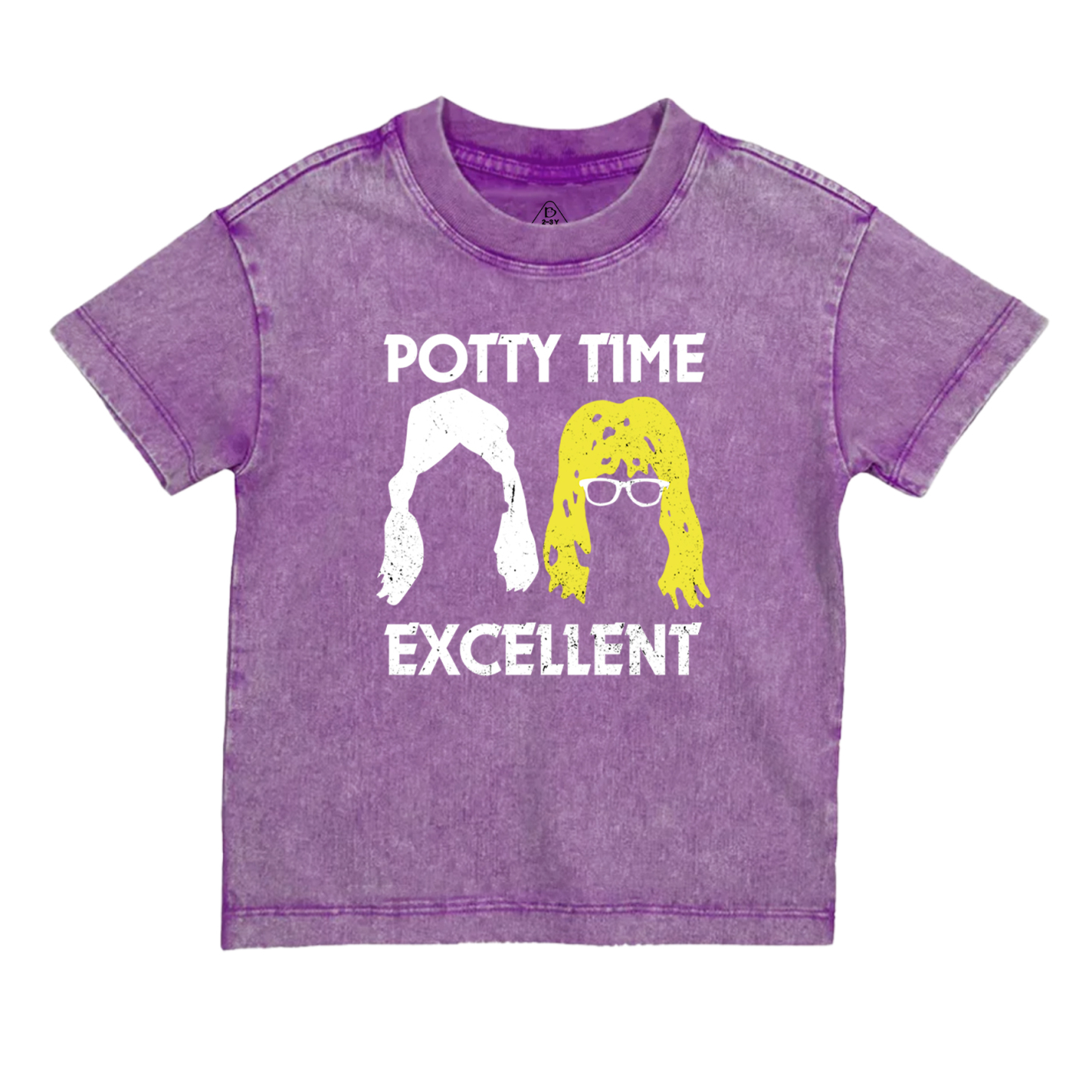 Potty Time Excellent Funny Toddler&Kids Washed Tees