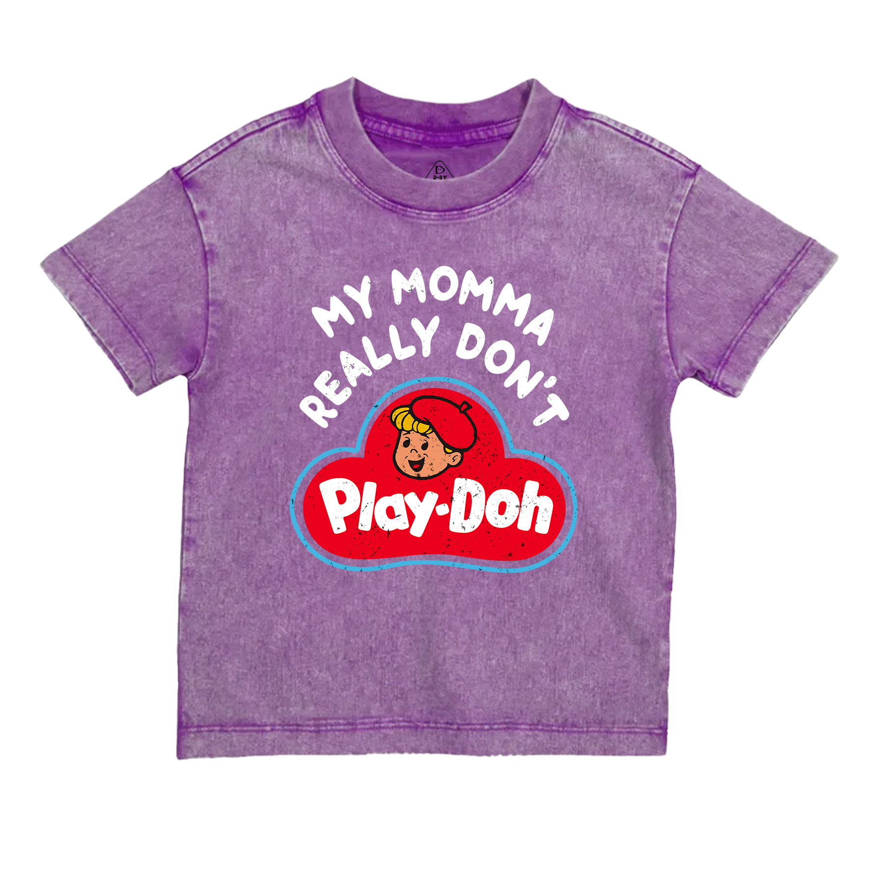 My Momma Really Don't Play-Doh Toddler&Kids Washed Tees
