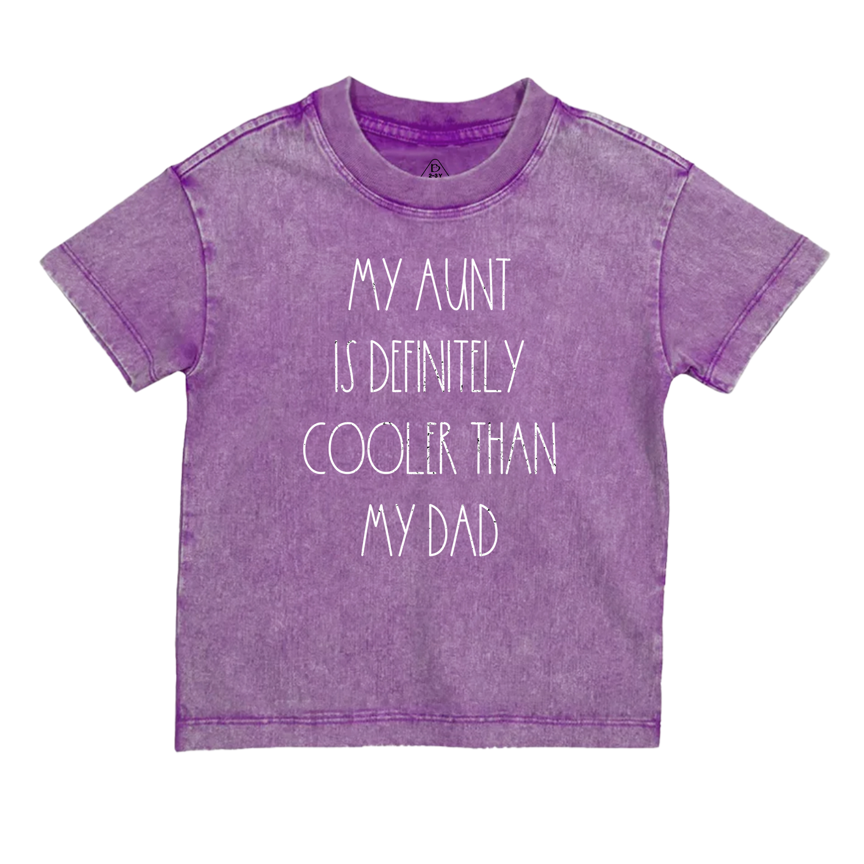 Aunt Is Definitely Cooler Toddler&Kids Washed Tees