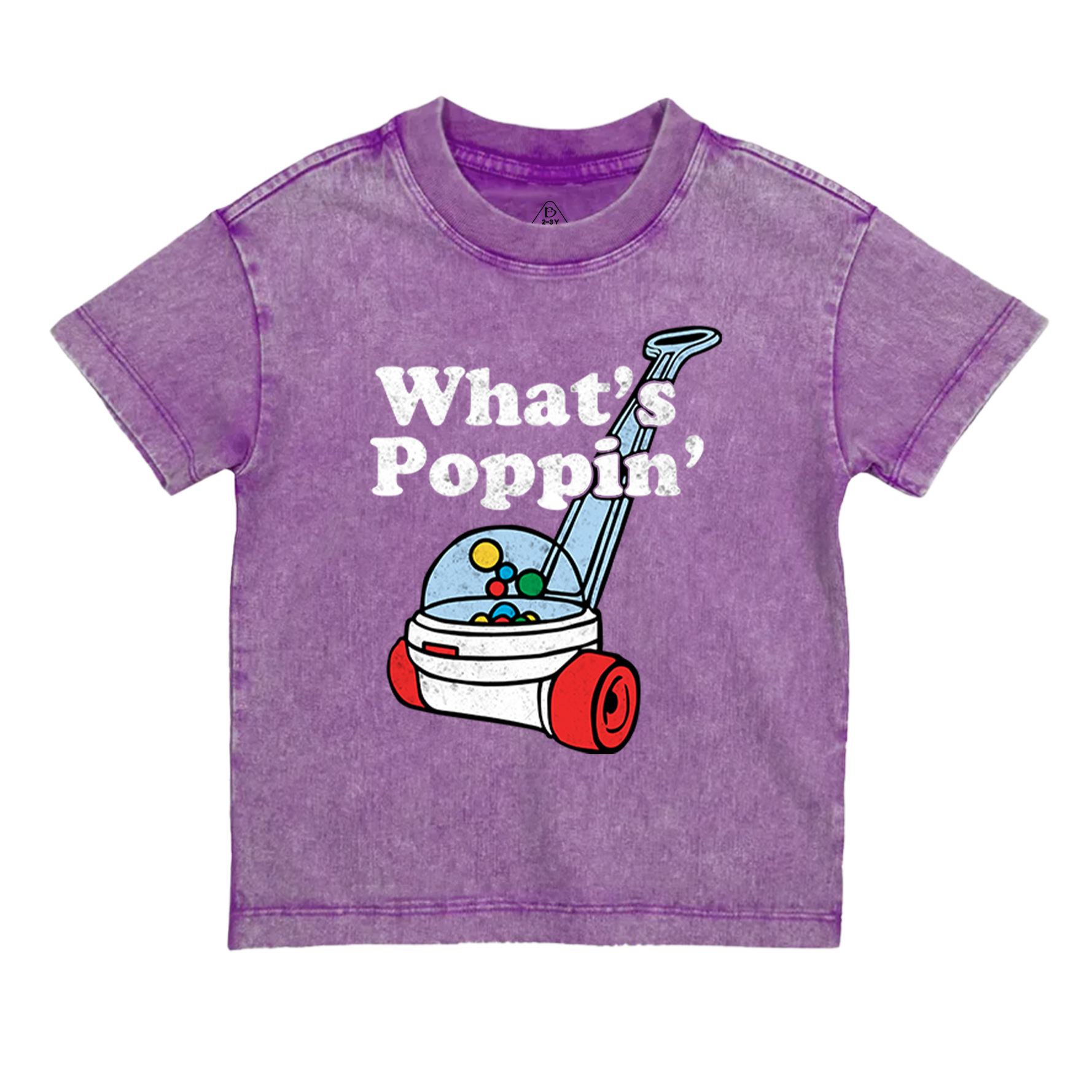 What's Poppin' Toddler&Kids Washed Tees