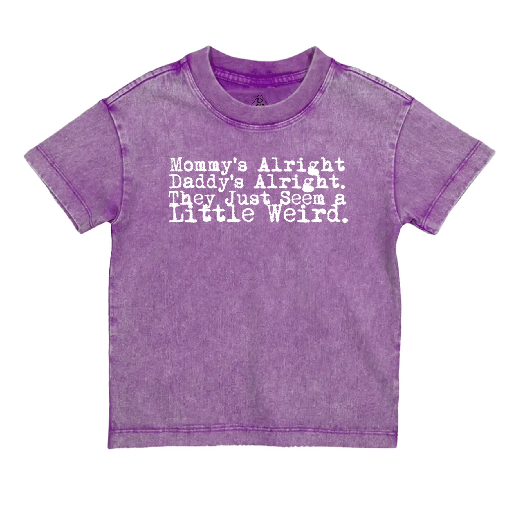 Rock n Roll Mommy Daddy Toddler&Kids Washed Tees