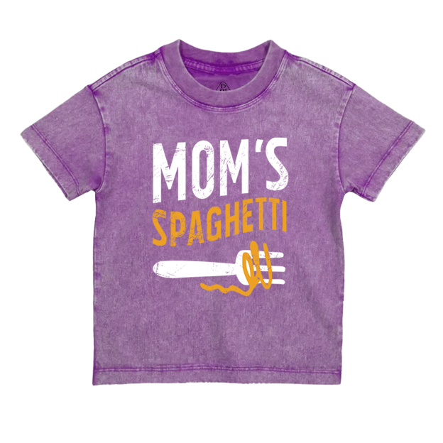 Mom's Spaghetti Toddler&Kids Washed Tees