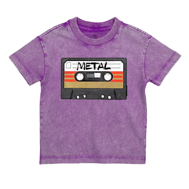 Heavy Metal Music Band Logo Classic Toddler&Kids Washed Tees          