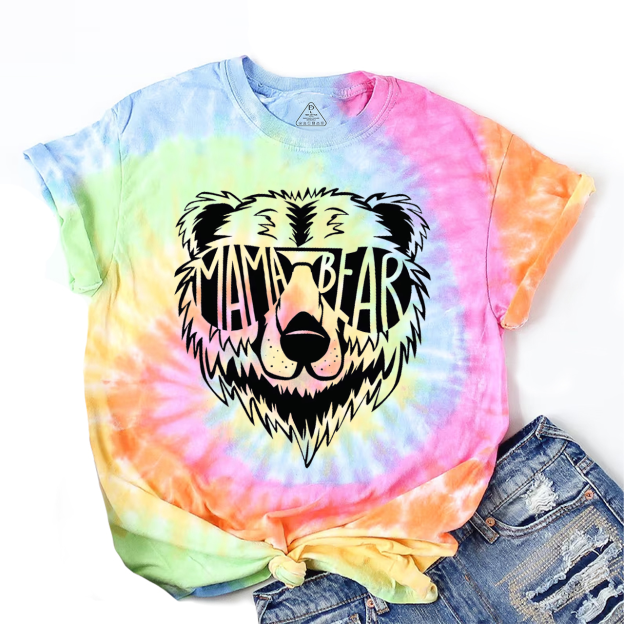 Mama Bear Tie Dye T-Shirts