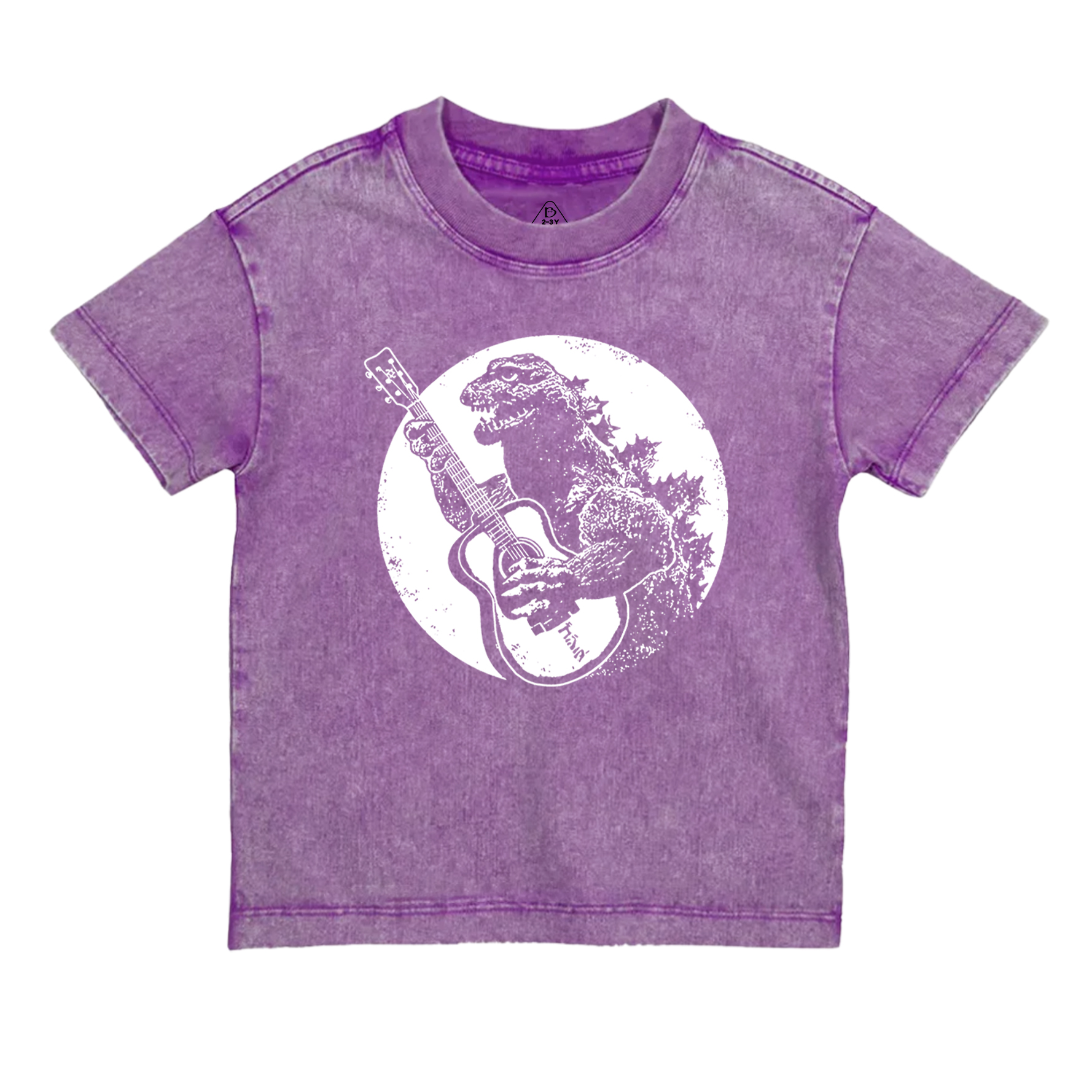  Funny Vintage Guitar Toddler&Kids Washed Tees          