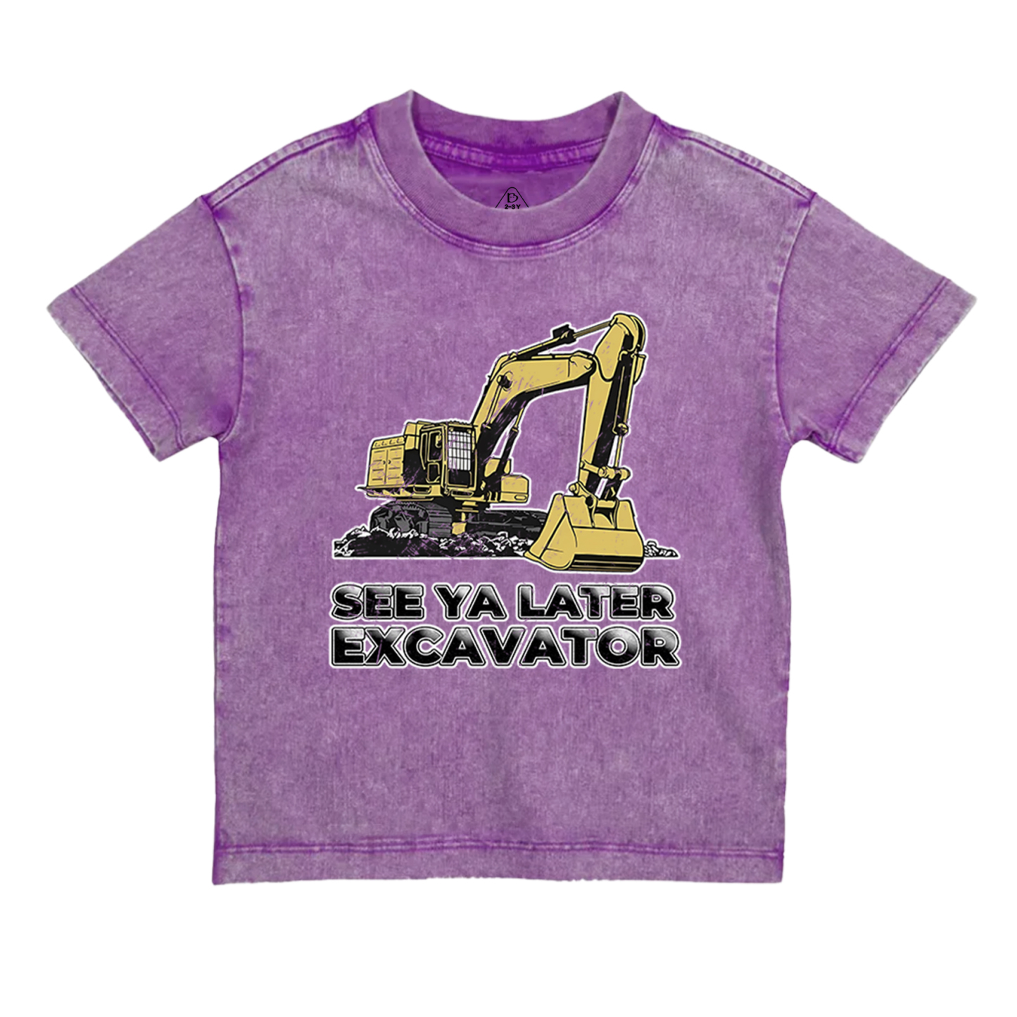 See Ya Later Excavator Toddler&Kids Washed Tees    