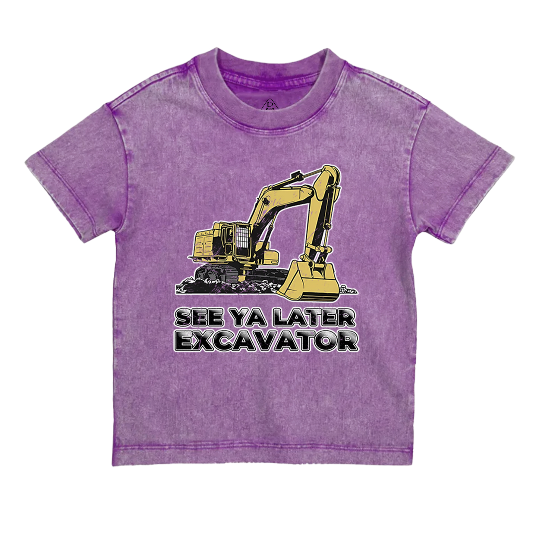 See Ya Later Excavator Toddler&Kids Washed Tees    