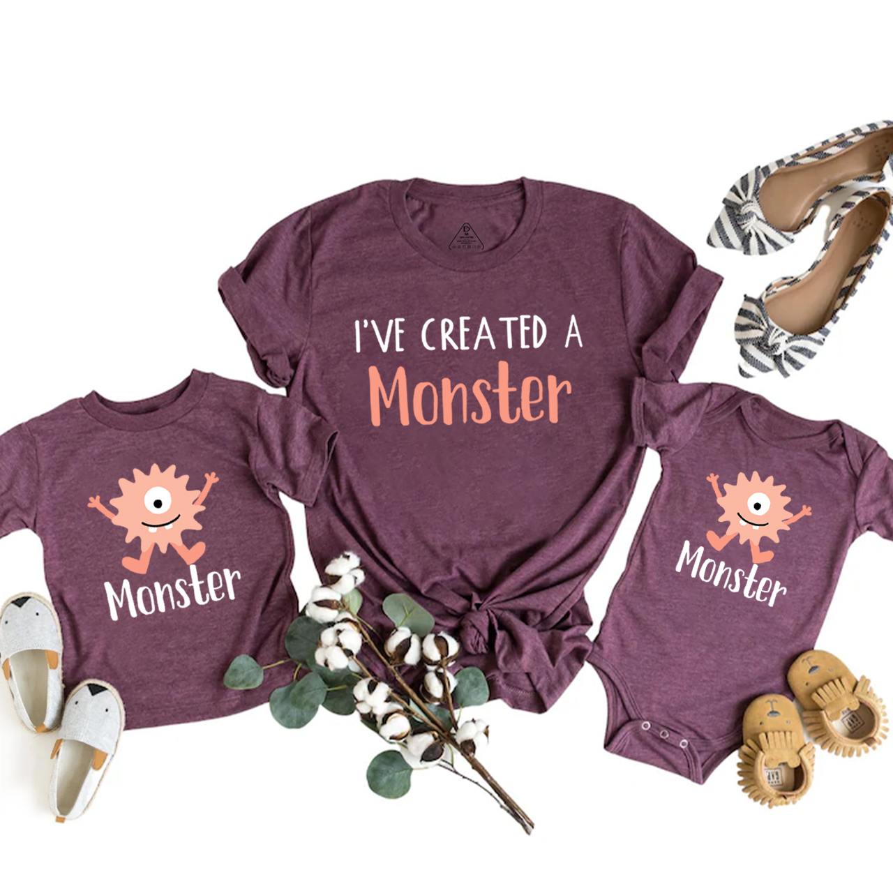 I've Created A Monster Mom&Me Matching Tees