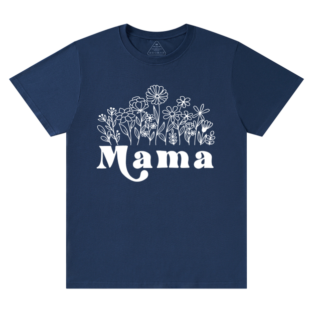Mama Wildflowers Retro Gift Shirts